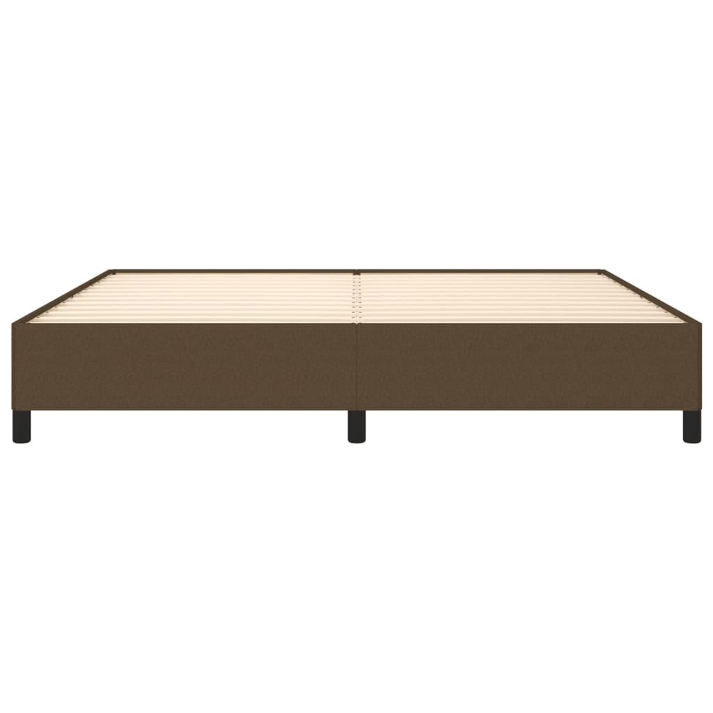 Bedframe zonder matras stof donkerbruin 200x200 cm is nu te koop bij PeponiXL, paradijselijk wonen!