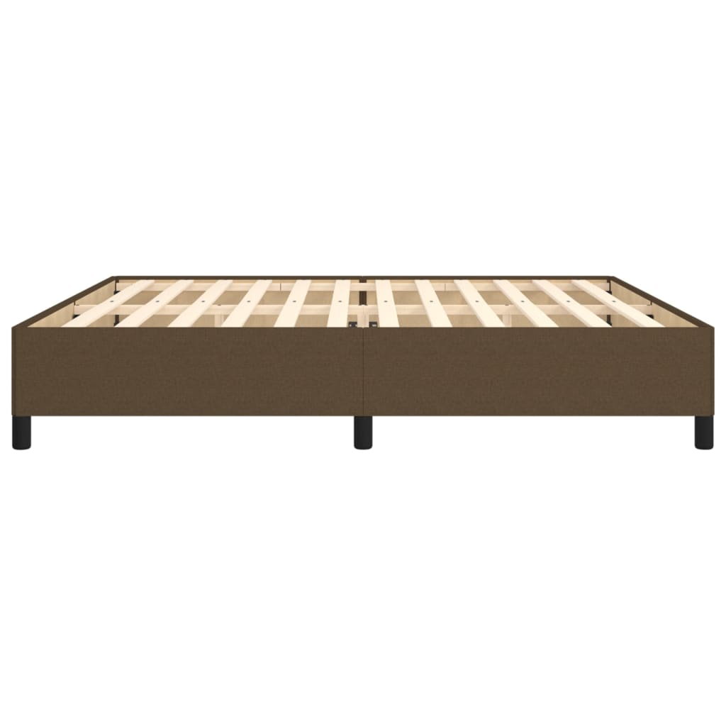 Bedframe zonder matras stof donkerbruin 200x200 cm is nu te koop bij PeponiXL, paradijselijk wonen!