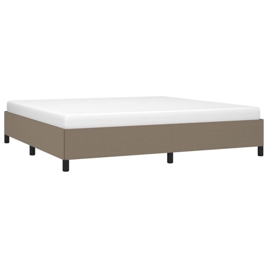 Bedframe zonder matras stof taupe 200x200 cm is nu te koop bij PeponiXL, paradijselijk wonen!