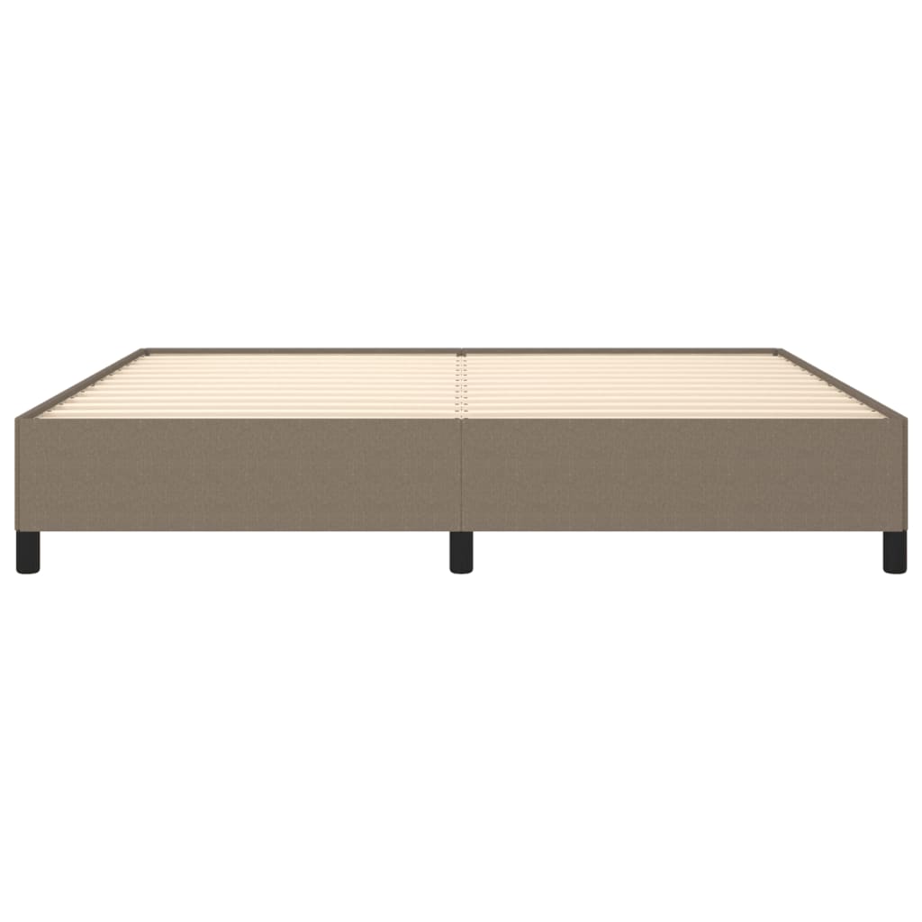 Bedframe zonder matras stof taupe 200x200 cm is nu te koop bij PeponiXL, paradijselijk wonen!