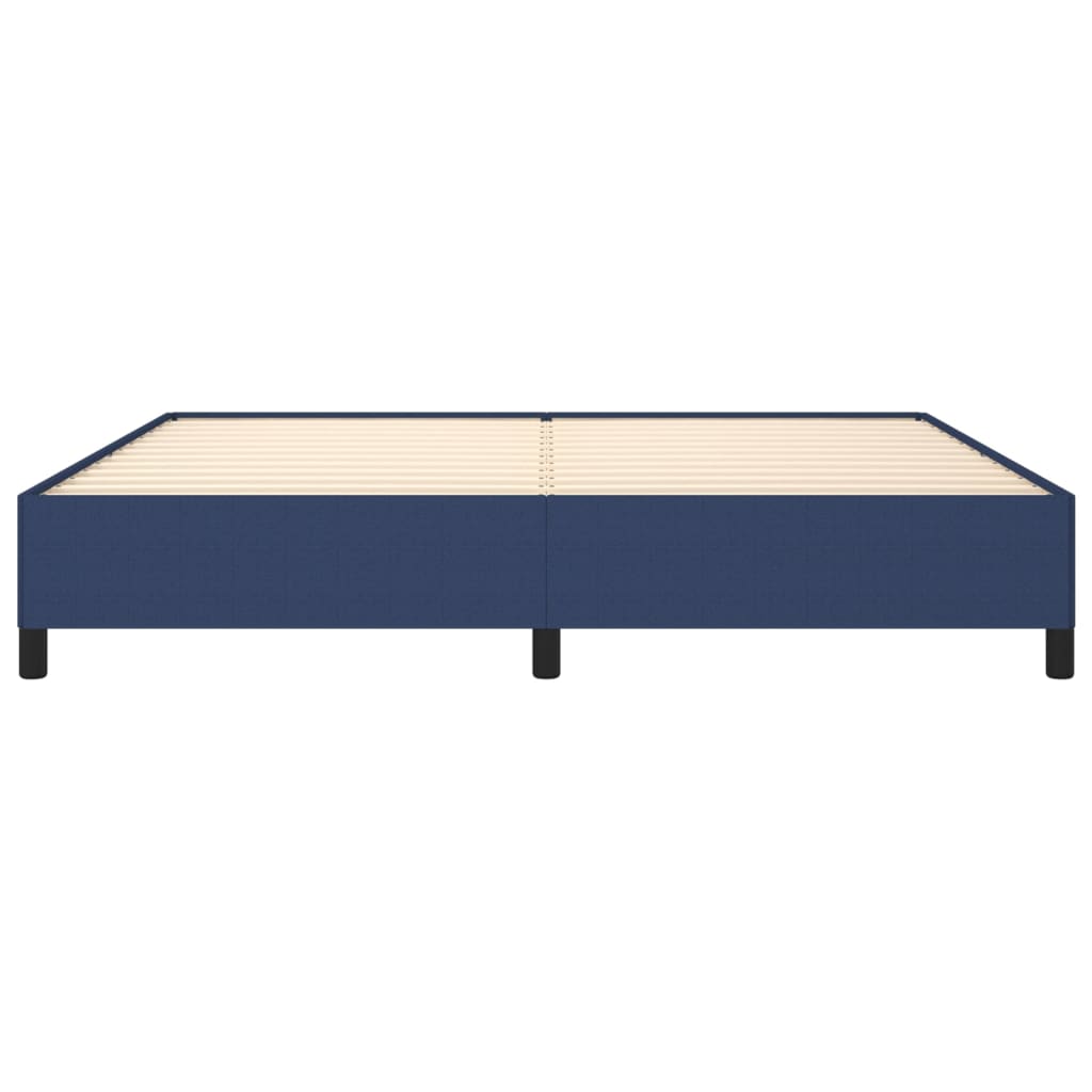 Bedframe zonder matras stof blauw 200x200 cm is nu te koop bij PeponiXL, paradijselijk wonen!