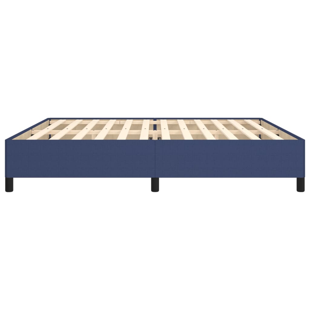 Bedframe zonder matras stof blauw 200x200 cm is nu te koop bij PeponiXL, paradijselijk wonen!