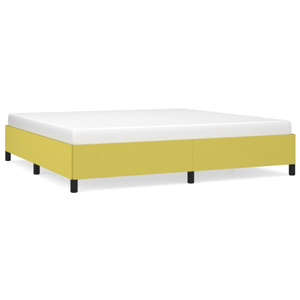 Bedframe zonder matras 200x200 cm stof groen is nu te koop bij PeponiXL, paradijselijk wonen!