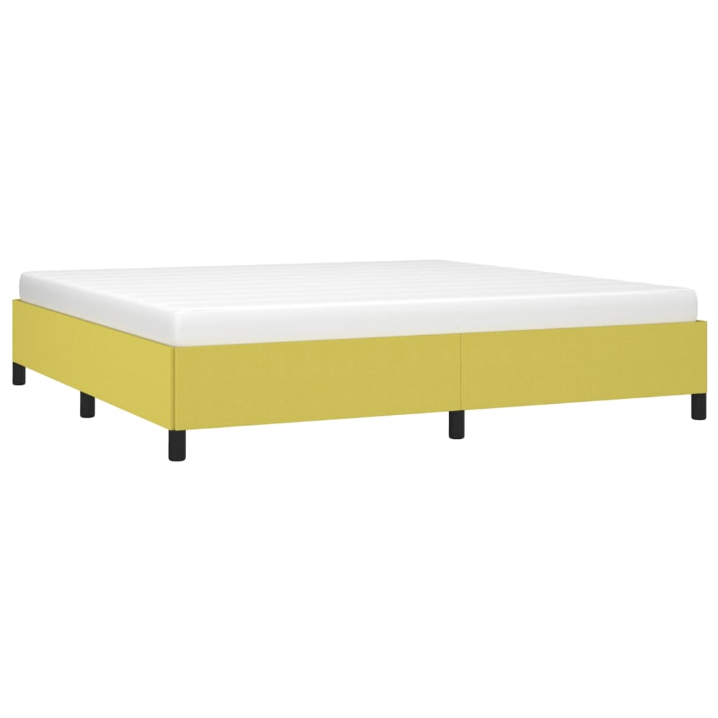 Bedframe zonder matras 200x200 cm stof groen is nu te koop bij PeponiXL, paradijselijk wonen!