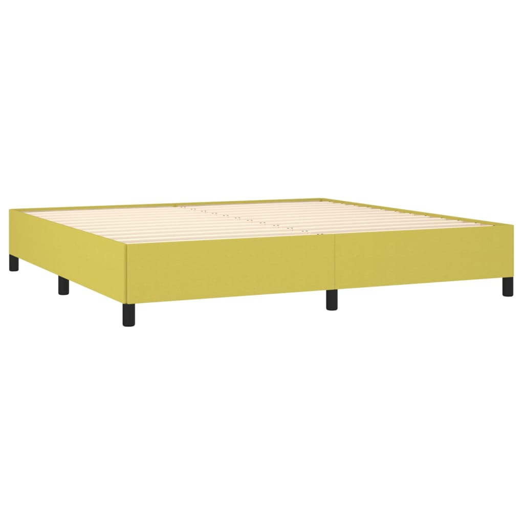 Bedframe zonder matras 200x200 cm stof groen is nu te koop bij PeponiXL, paradijselijk wonen!