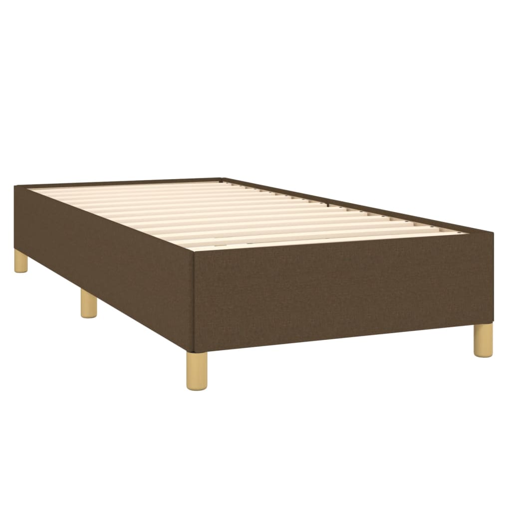 Bedframe zonder matras 80x200 cm stof donkerbruin is nu te koop bij PeponiXL, paradijselijk wonen!