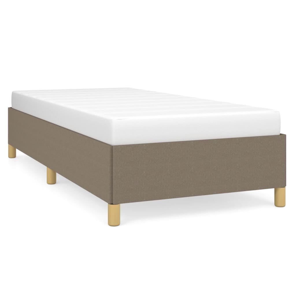 Bedframe zonder matras 80x200 cm stof taupe is nu te koop bij PeponiXL, paradijselijk wonen!