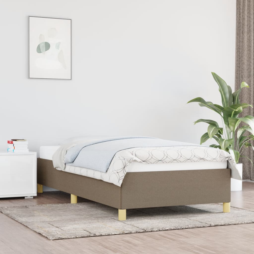 Bedframe zonder matras 80x200 cm stof taupe is nu te koop bij PeponiXL, paradijselijk wonen!