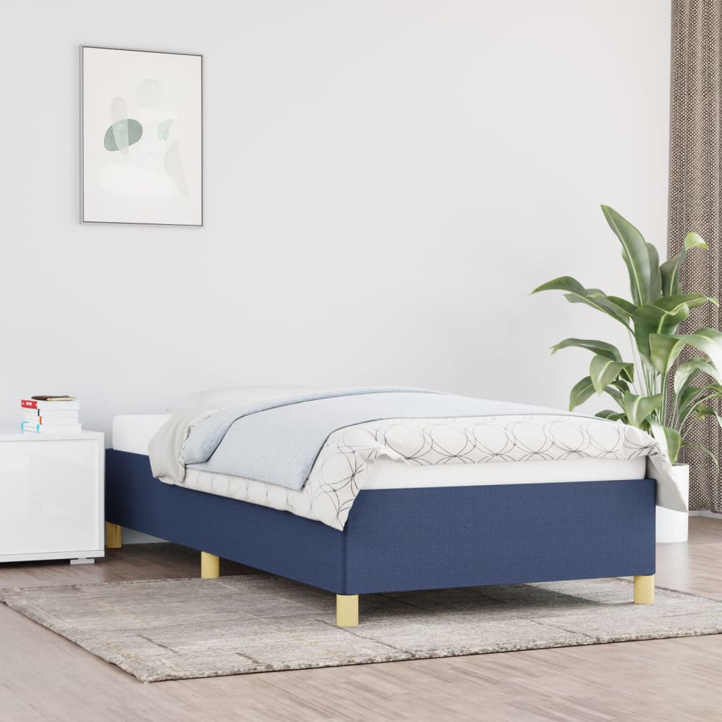 Bedframe zonder matras 80x200 cm stof blauw is nu te koop bij PeponiXL, paradijselijk wonen!