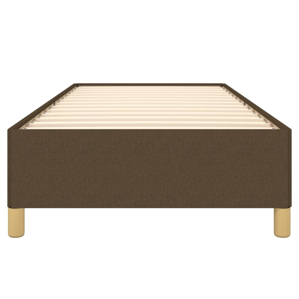 Bedframe zonder matras 90x190 cm stof donkerbruin is nu te koop bij PeponiXL, paradijselijk wonen!