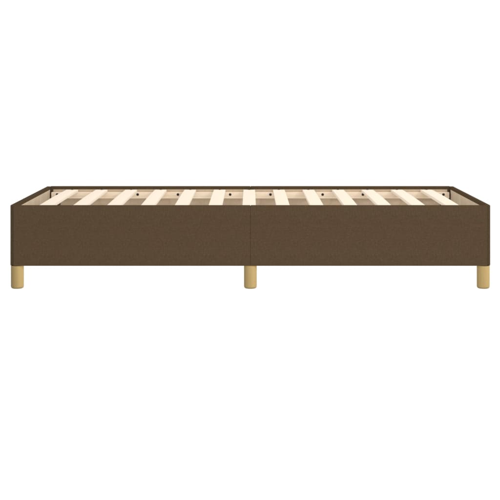 Bedframe zonder matras 90x190 cm stof donkerbruin is nu te koop bij PeponiXL, paradijselijk wonen!
