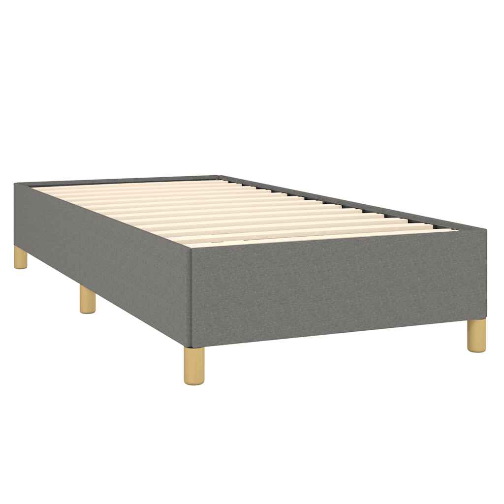 Bedframe zonder matras 90x200 cm stof donkergrijs is nu te koop bij PeponiXL, paradijselijk wonen!