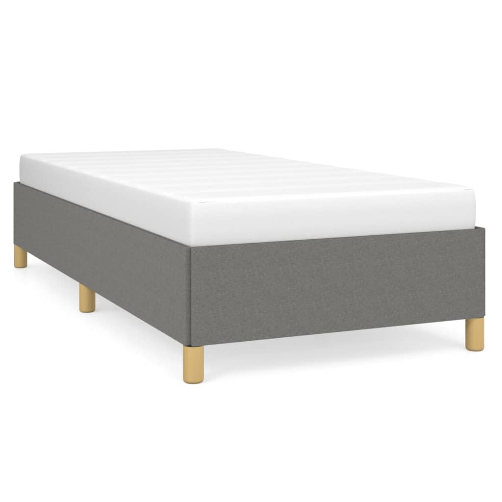 Bedframe zonder matras 100x200 cm stof donkergrijs is nu te koop bij PeponiXL, paradijselijk wonen!