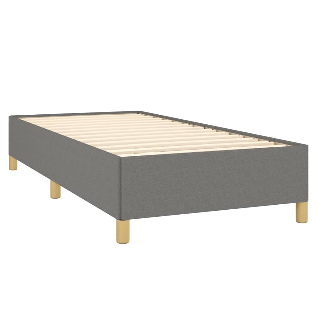 Bedframe zonder matras 100x200 cm stof donkergrijs is nu te koop bij PeponiXL, paradijselijk wonen!