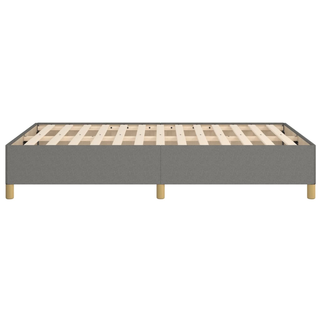 Bedframe zonder matras 120x200 cm stof donkergrijs is nu te koop bij PeponiXL, paradijselijk wonen!