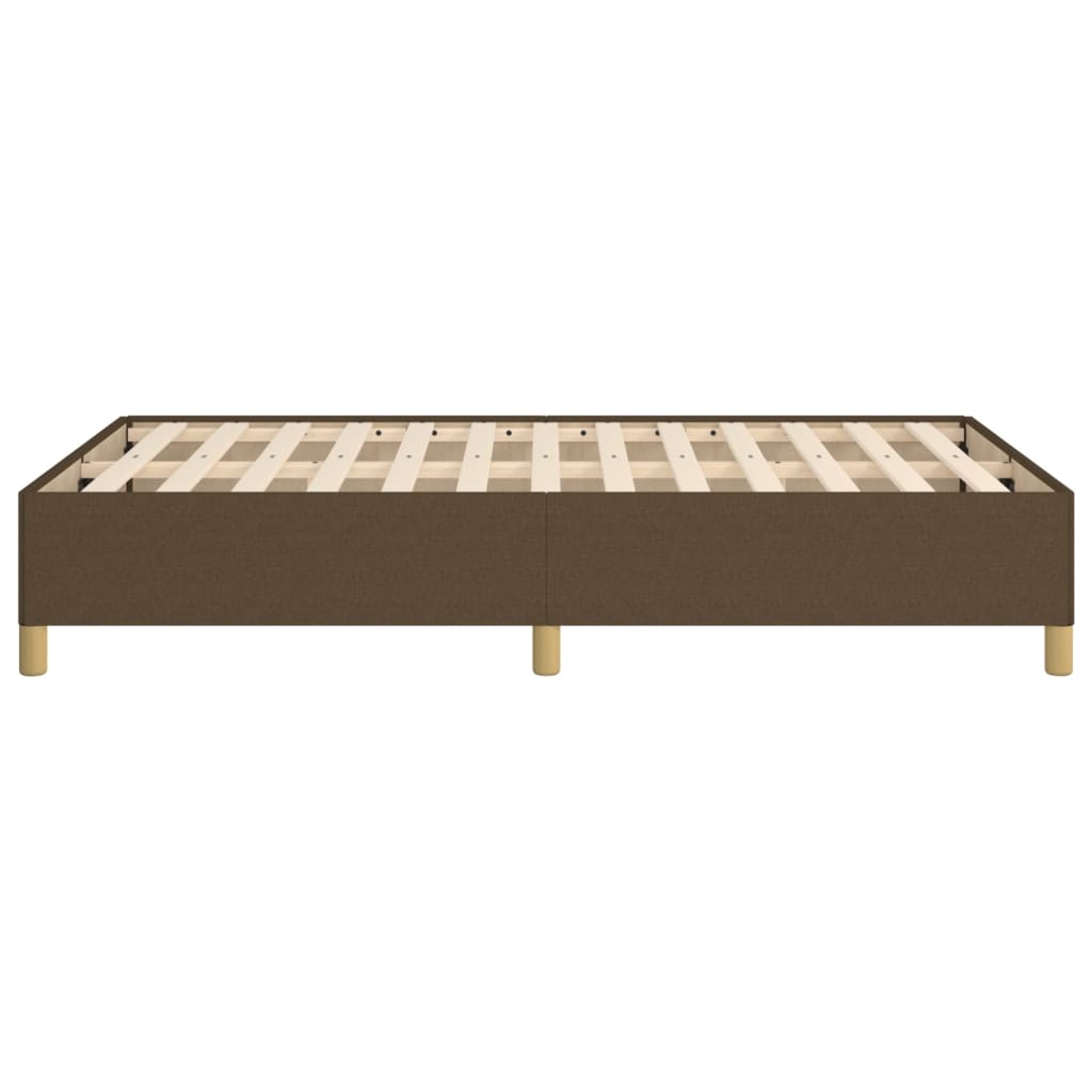 Bedframe zonder matras 120x200 cm stof donkerbruin is nu te koop bij PeponiXL, paradijselijk wonen!