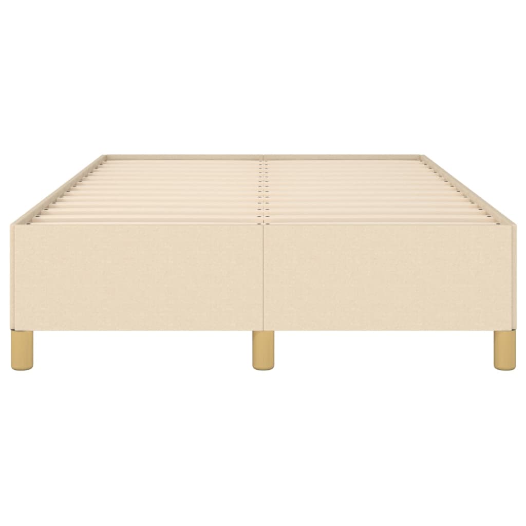 Bedframe zonder matras 120x200 cm stof crèmekleurig is nu te koop bij PeponiXL, paradijselijk wonen!