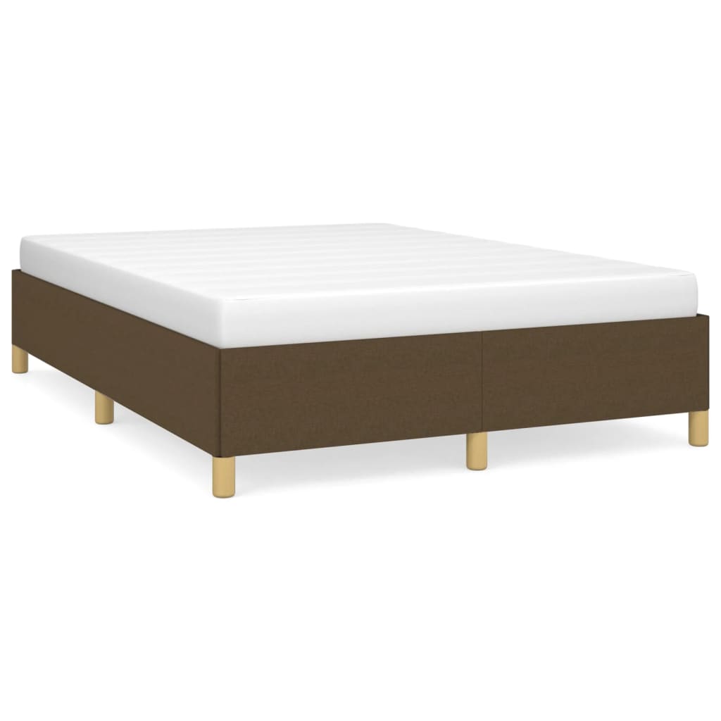 Bedframe zonder matras stof donkerbruin 140x190 cm is nu te koop bij PeponiXL, paradijselijk wonen!