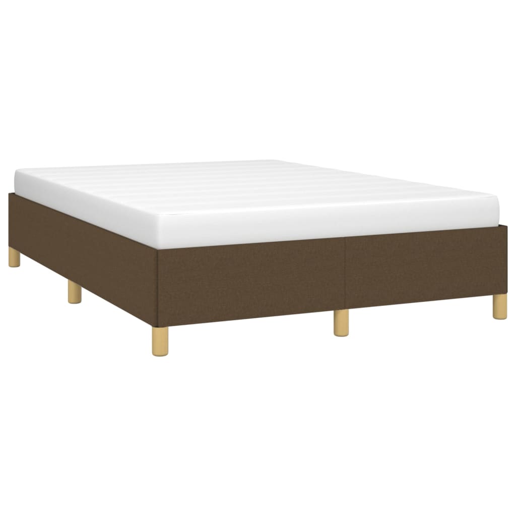 Bedframe zonder matras stof donkerbruin 140x190 cm is nu te koop bij PeponiXL, paradijselijk wonen!