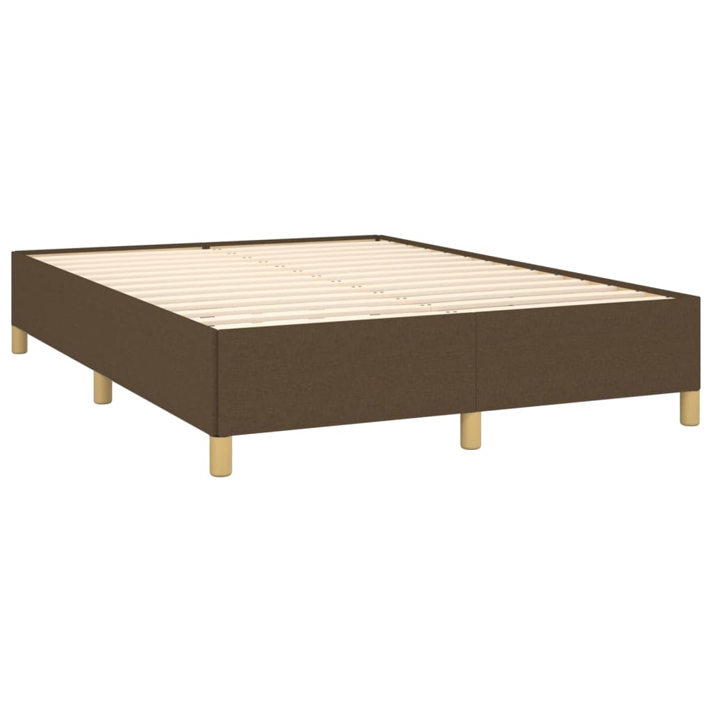 Bedframe zonder matras stof donkerbruin 140x190 cm is nu te koop bij PeponiXL, paradijselijk wonen!