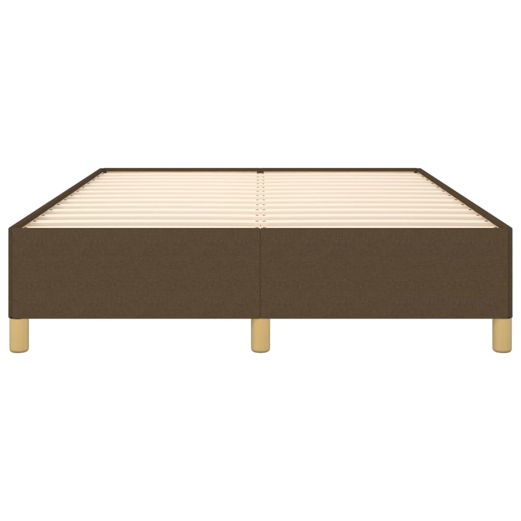 Bedframe zonder matras stof donkerbruin 140x200 cm is nu te koop bij PeponiXL, paradijselijk wonen!