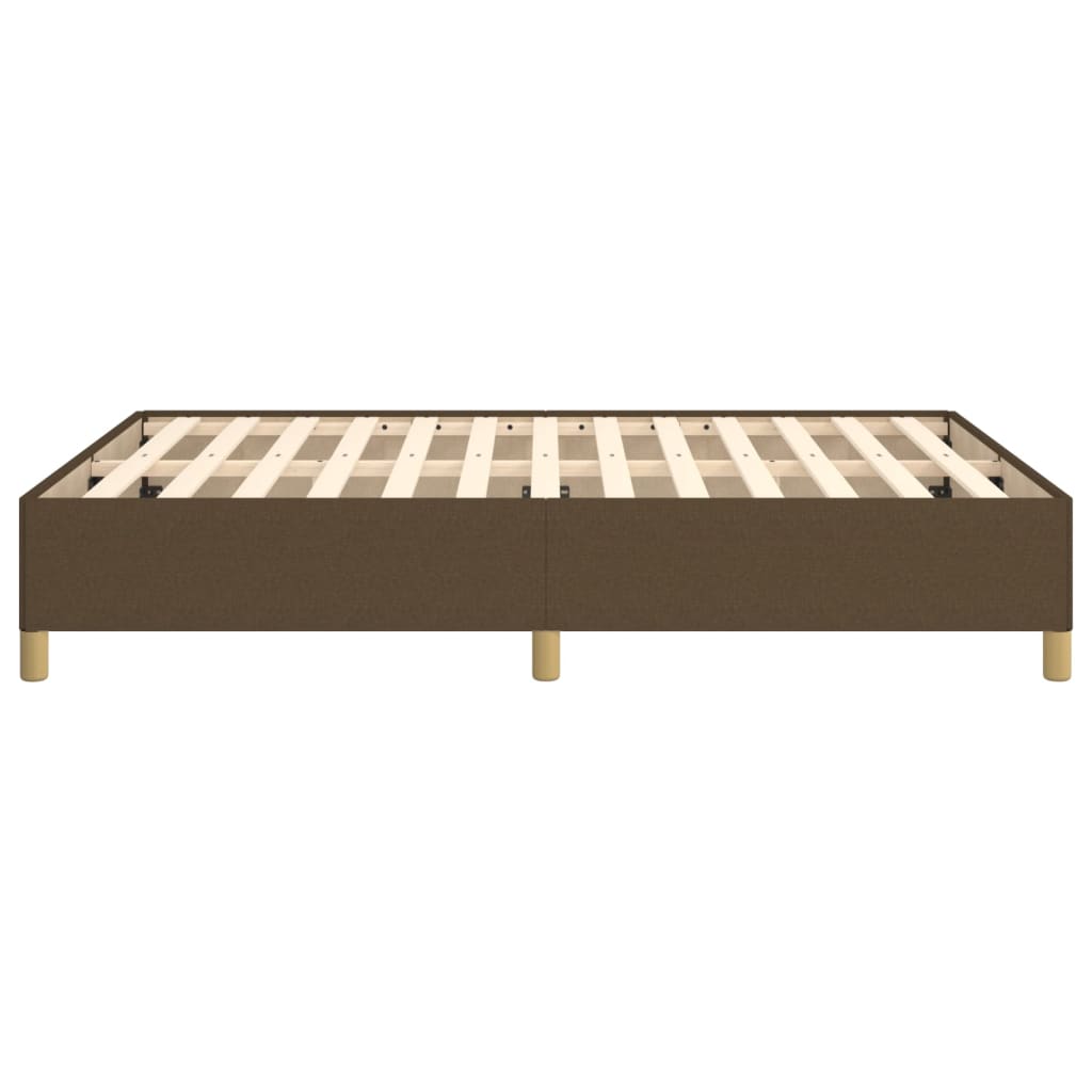 Bedframe zonder matras stof donkerbruin 140x200 cm is nu te koop bij PeponiXL, paradijselijk wonen!