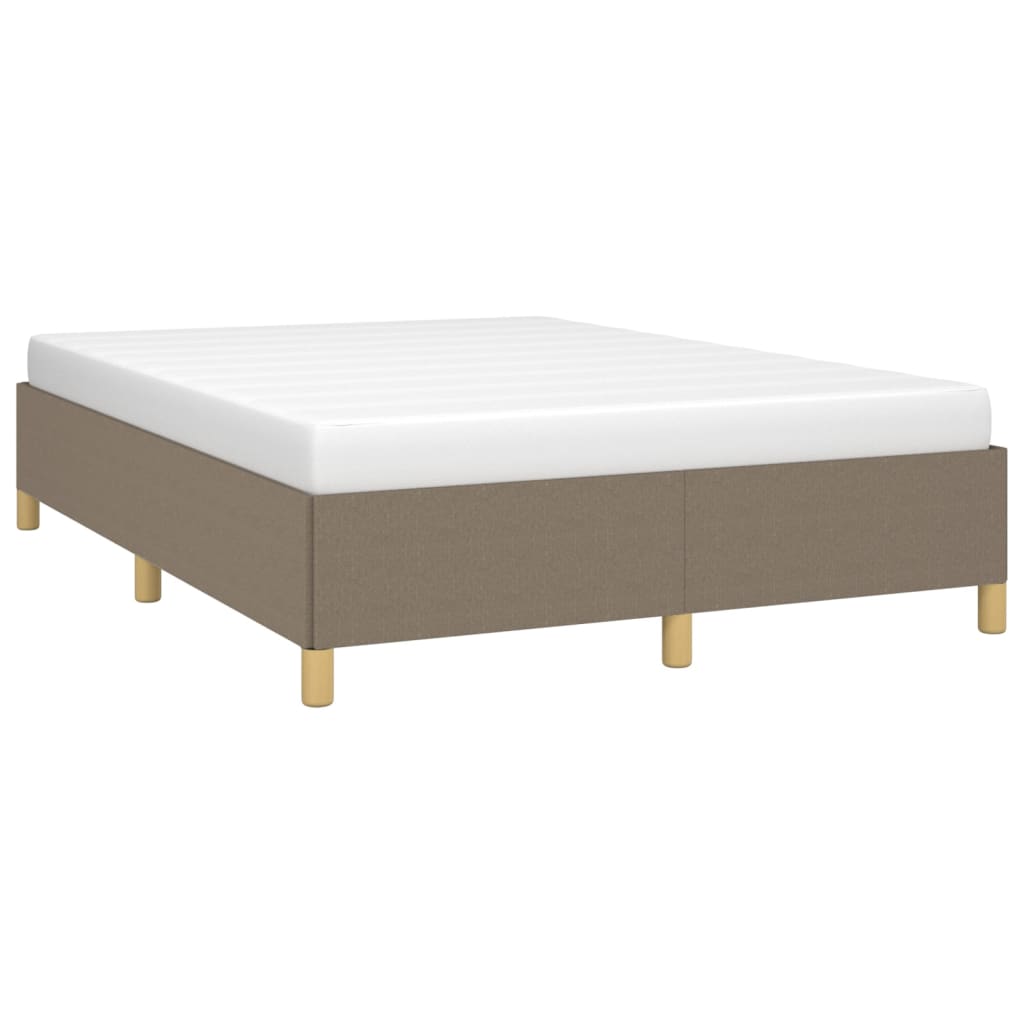 Bedframe zonder matras stof taupe 140x200 cm is nu te koop bij PeponiXL, paradijselijk wonen!