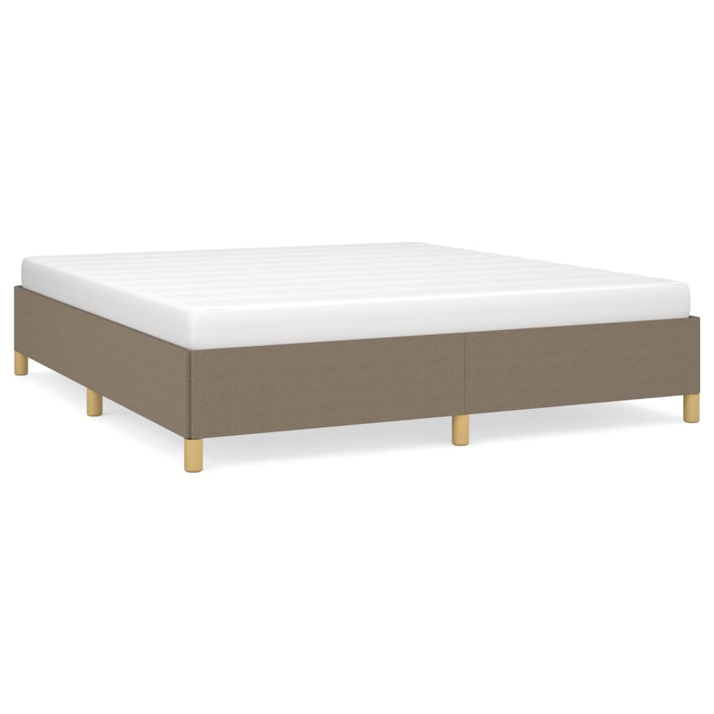 Bedframe zonder matras stof taupe 180x200 cm is nu te koop bij PeponiXL, paradijselijk wonen!
