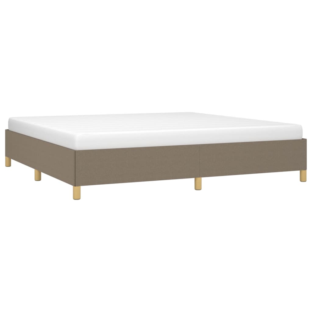 Bedframe zonder matras stof taupe 200x200 cm is nu te koop bij PeponiXL, paradijselijk wonen!