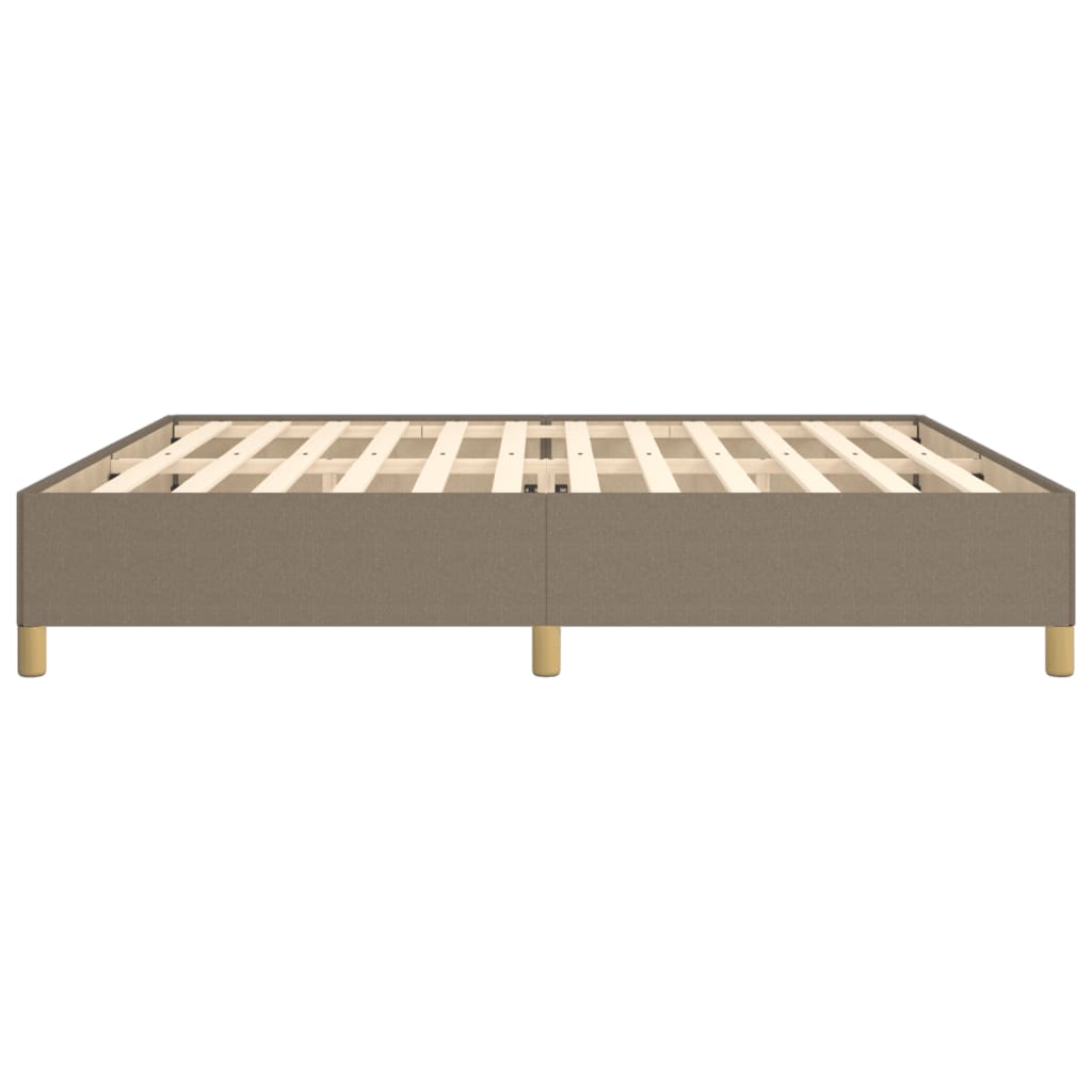 Bedframe zonder matras stof taupe 200x200 cm is nu te koop bij PeponiXL, paradijselijk wonen!