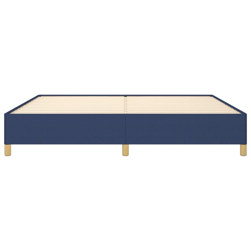 Bedframe zonder matras stof blauw 200x200 cm is nu te koop bij PeponiXL, paradijselijk wonen!
