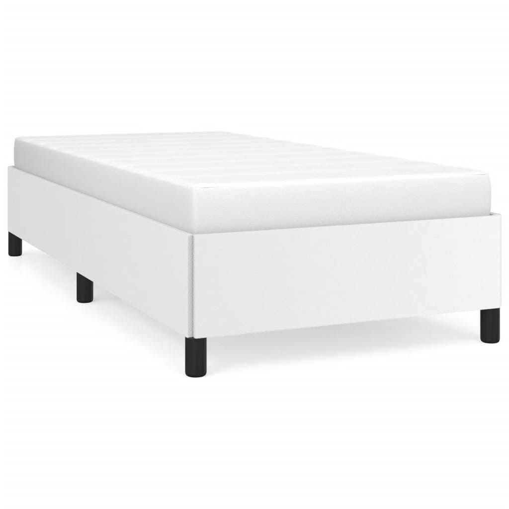 Bedframe kunstleer wit 80x200 cm is nu te koop bij PeponiXL, paradijselijk wonen!