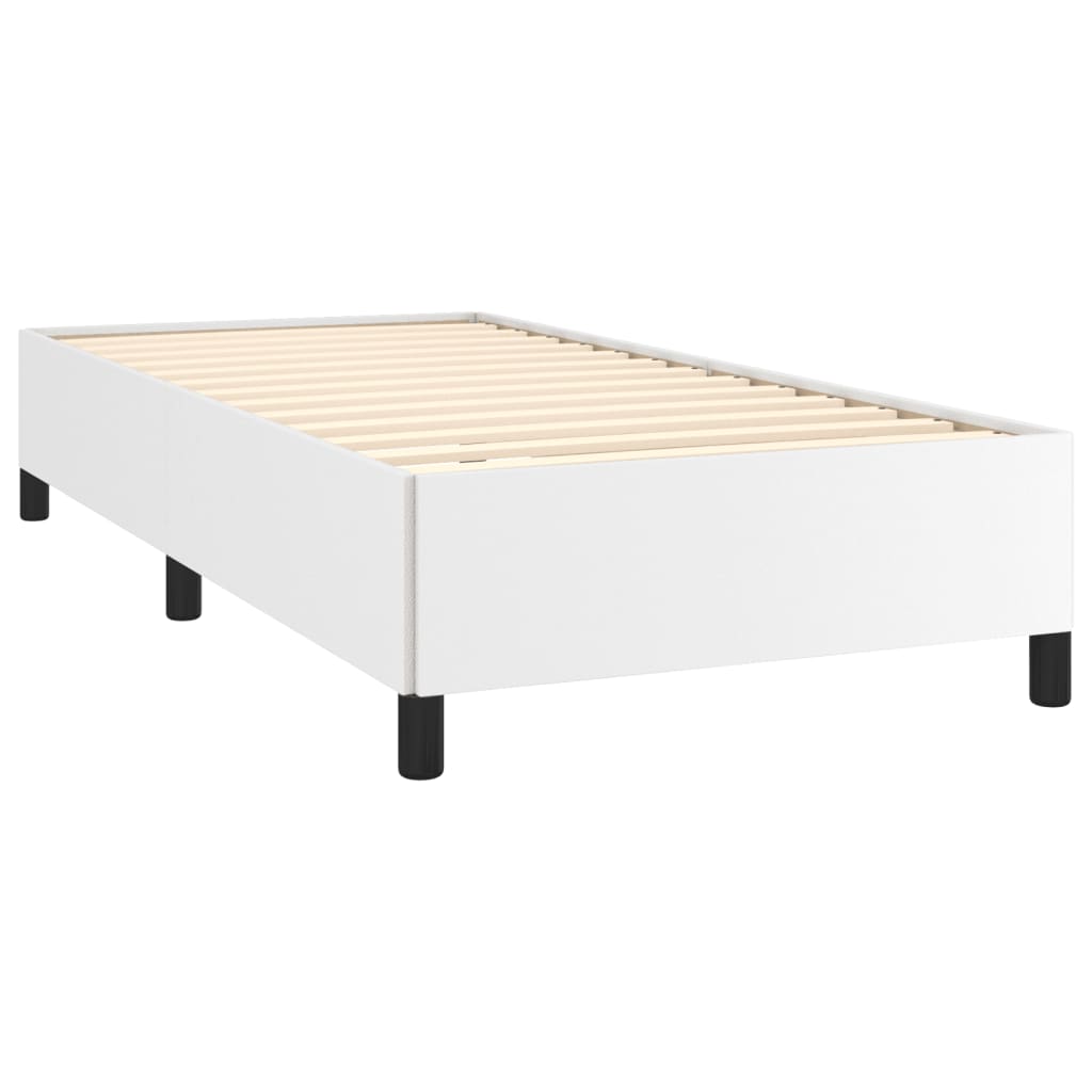 Bedframe kunstleer wit 80x200 cm is nu te koop bij PeponiXL, paradijselijk wonen!