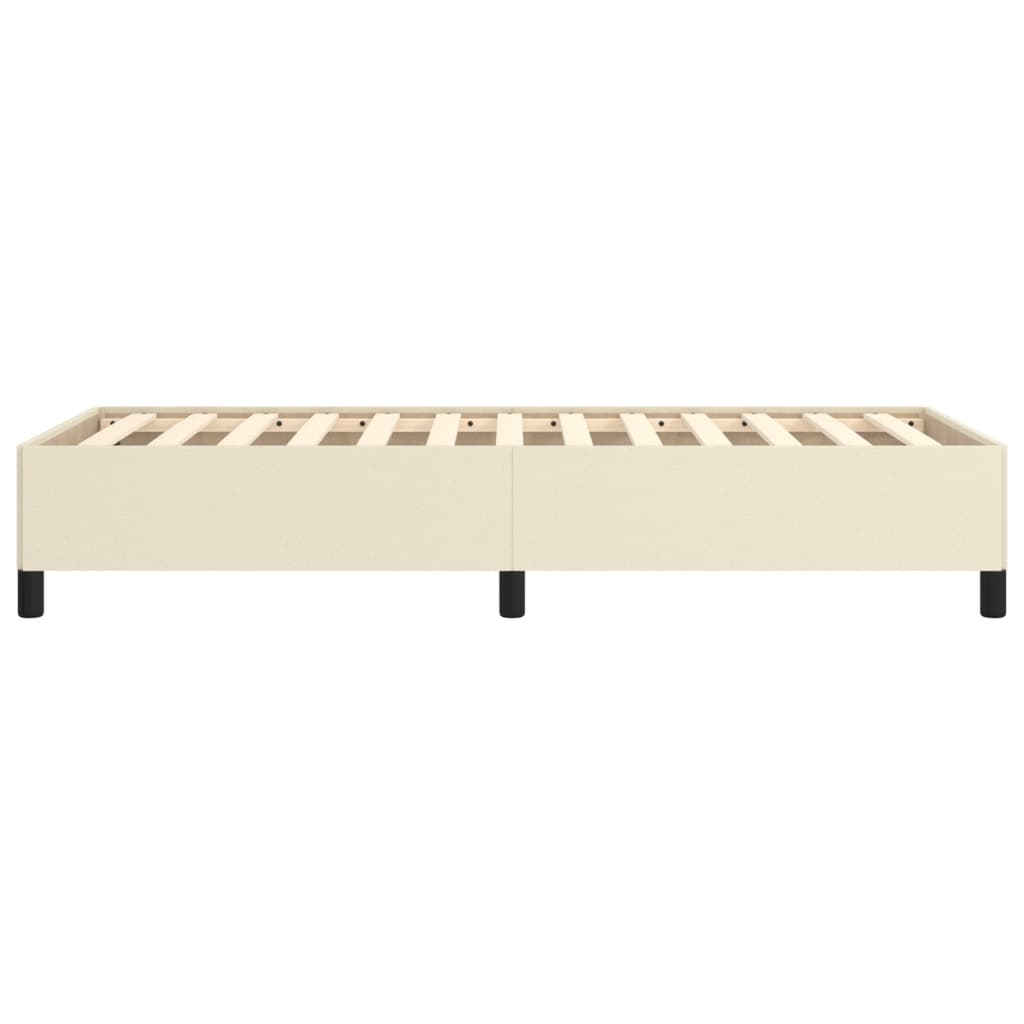 Bedframe kunstleer crèmekleurig 80x200 cm is nu te koop bij PeponiXL, paradijselijk wonen!