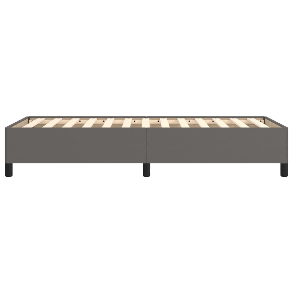Bedframe kunstleer grijs 80x200 cm is nu te koop bij PeponiXL, paradijselijk wonen!