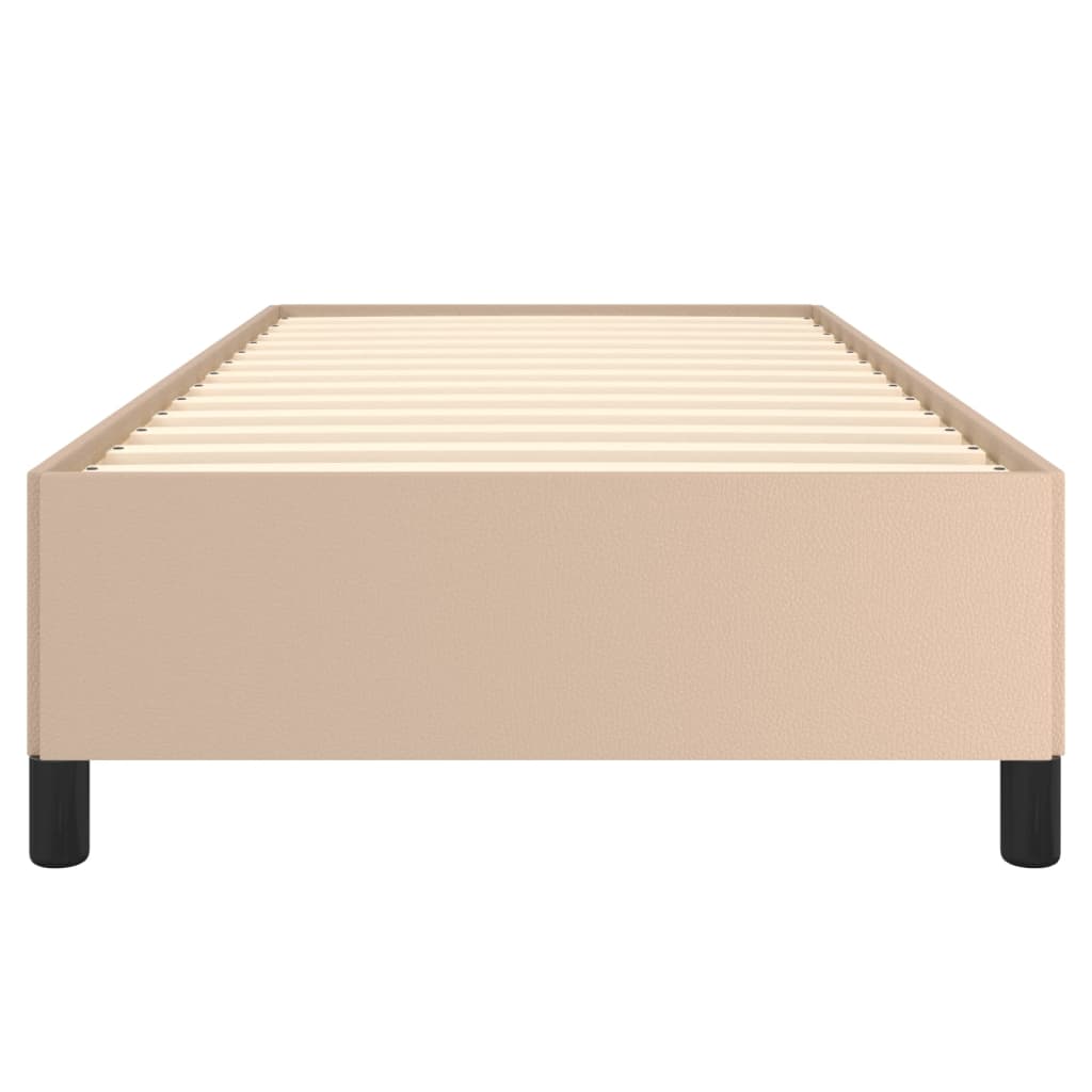 Bedframe kunstleer cappuccinokleurig 80x200 cm is nu te koop bij PeponiXL, paradijselijk wonen!
