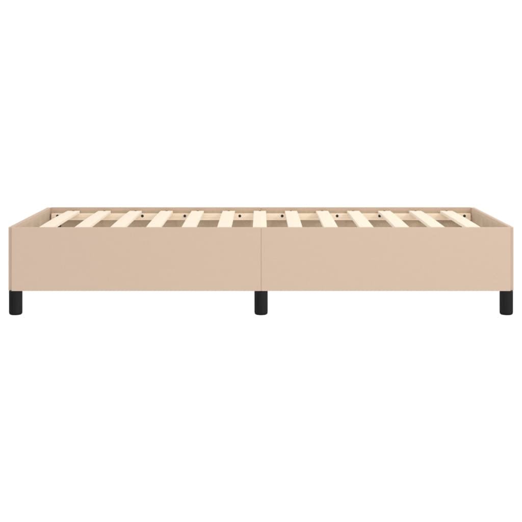 Bedframe kunstleer cappuccinokleurig 80x200 cm is nu te koop bij PeponiXL, paradijselijk wonen!