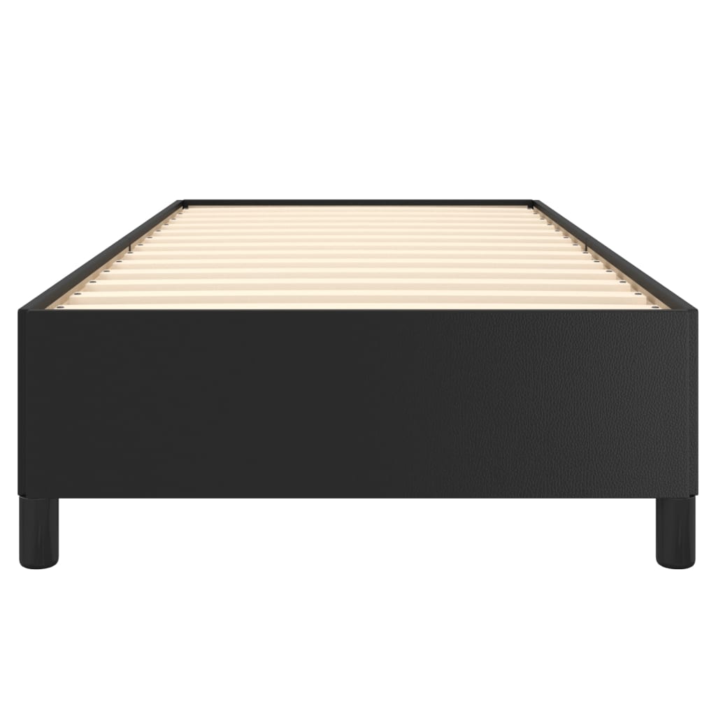Bedframe kunstleer zwart 90x190 cm is nu te koop bij PeponiXL, paradijselijk wonen!