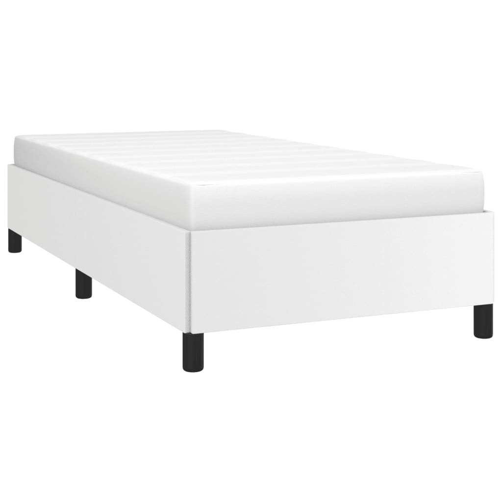 Bedframe kunstleer wit 90x190 cm is nu te koop bij PeponiXL, paradijselijk wonen!