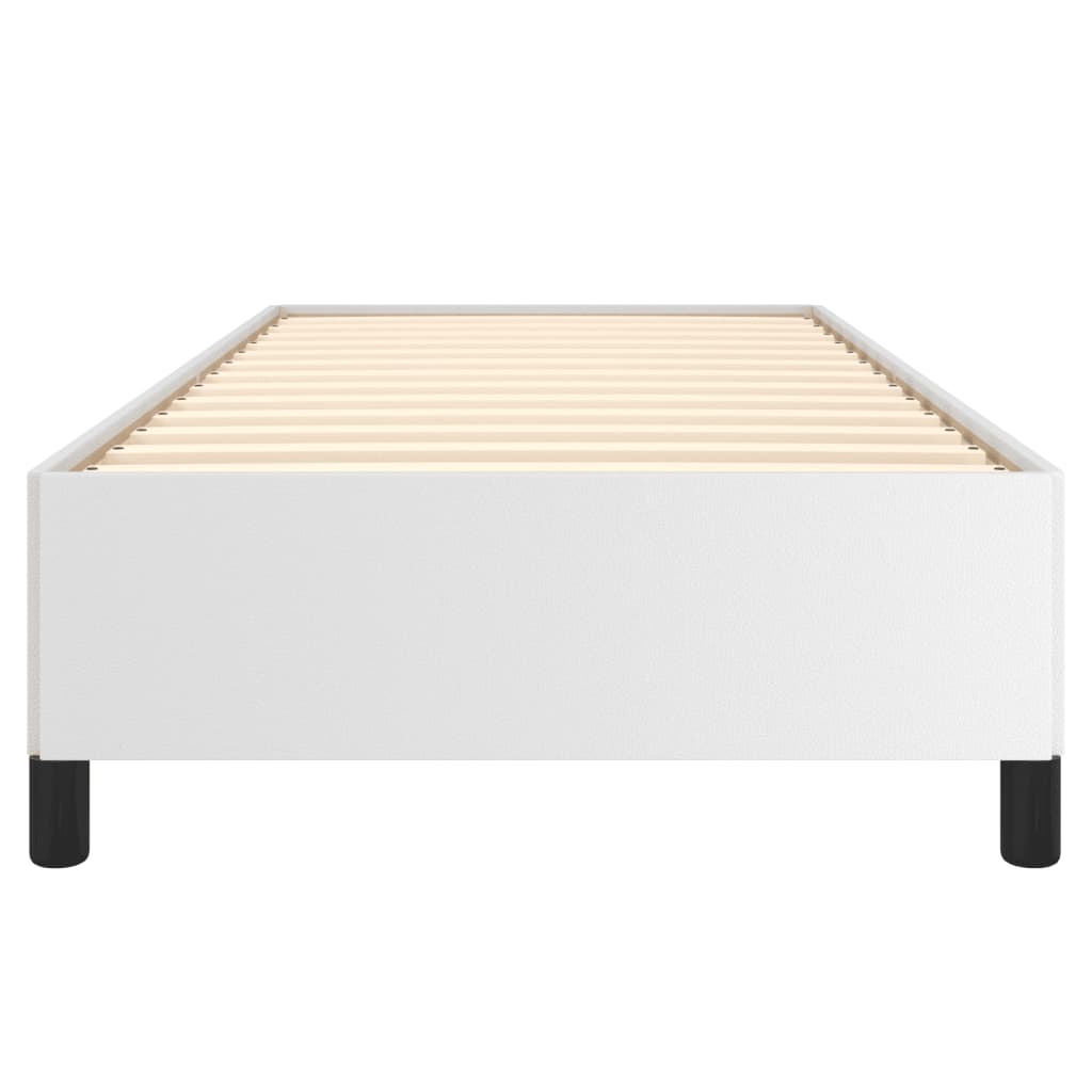 Bedframe kunstleer wit 90x190 cm is nu te koop bij PeponiXL, paradijselijk wonen!