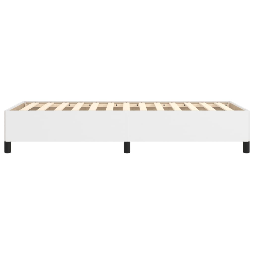 Bedframe kunstleer wit 90x190 cm is nu te koop bij PeponiXL, paradijselijk wonen!
