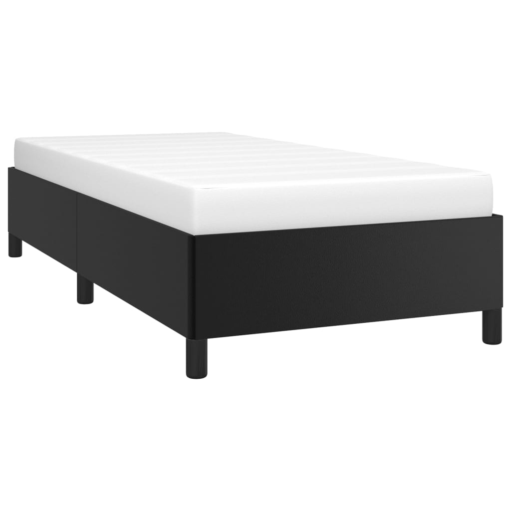 Bedframe kunstleer zwart 90x200 cm is nu te koop bij PeponiXL, paradijselijk wonen!