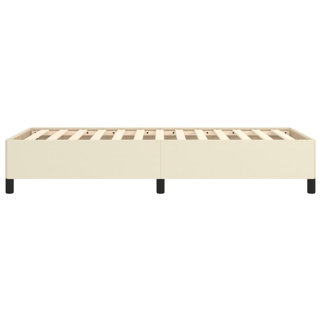 Bedframe kunstleer crèmekleurig 90x200 cm is nu te koop bij PeponiXL, paradijselijk wonen!