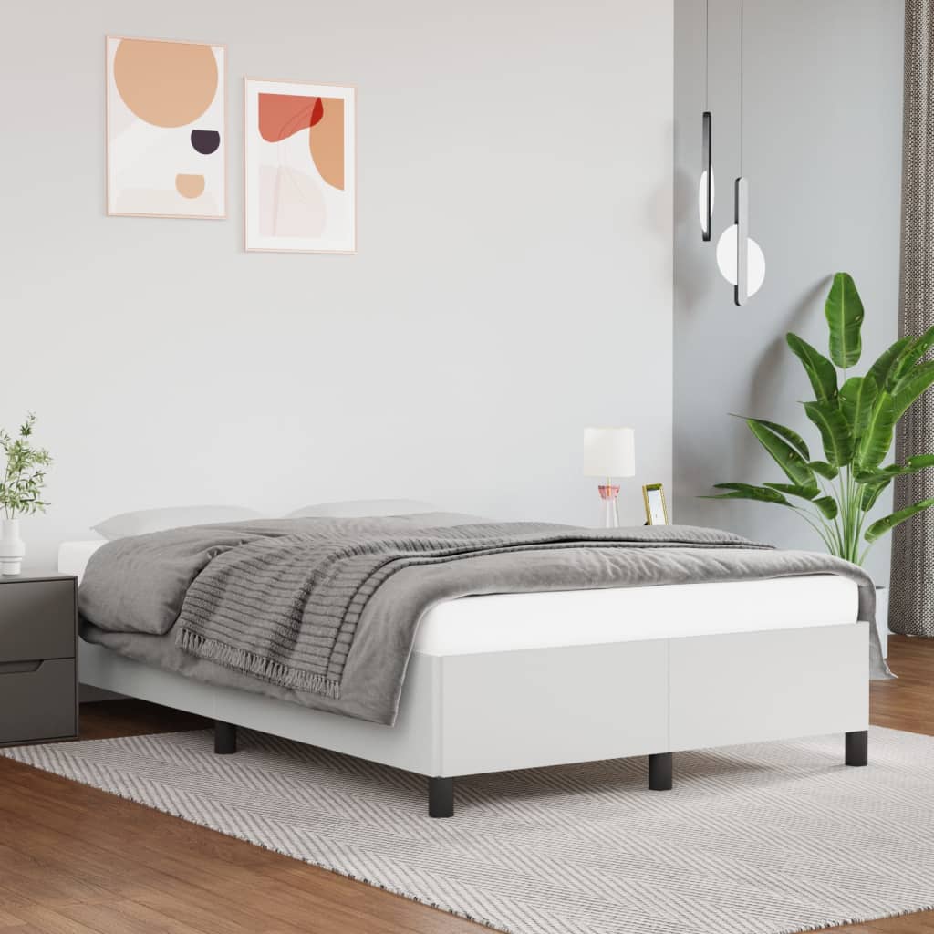 Bedframe kunstleer wit 120x200 cm is nu te koop bij PeponiXL, paradijselijk wonen!
