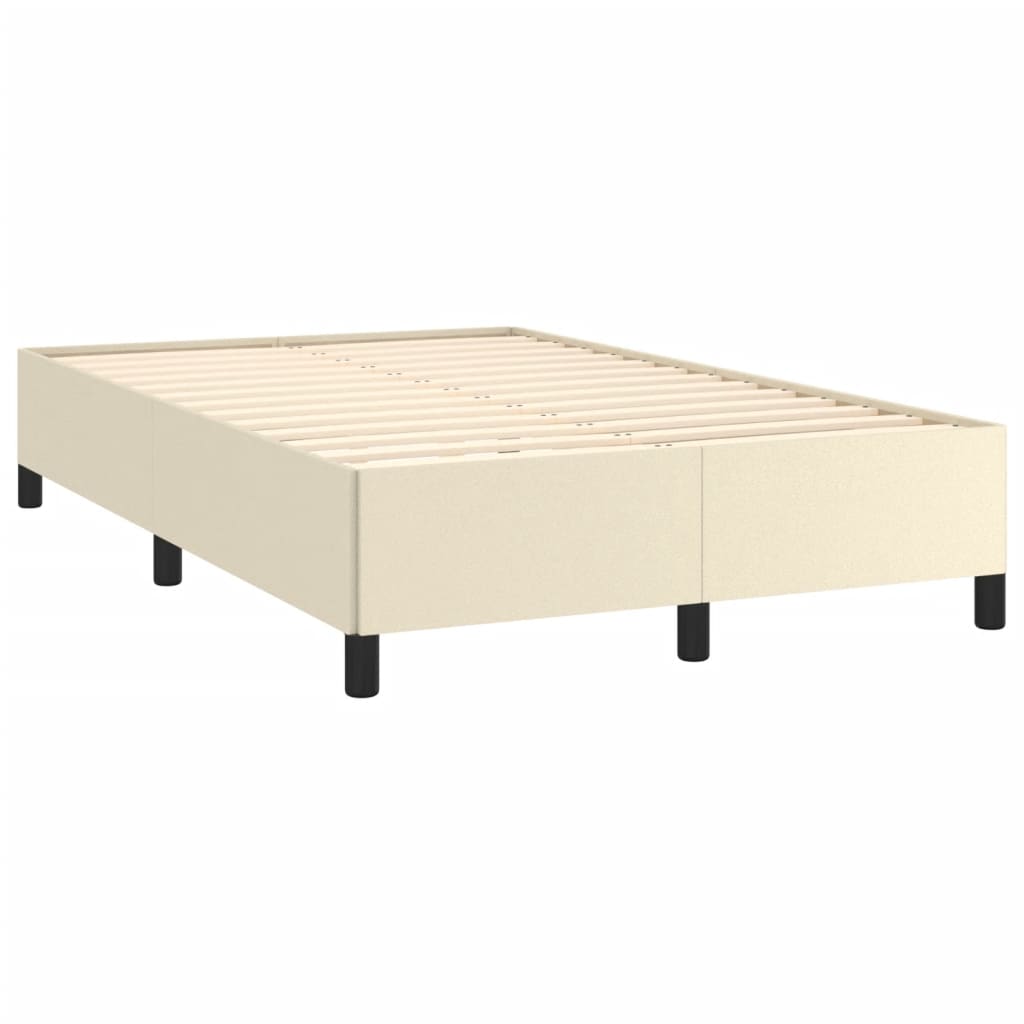 Bedframe kunstleer crèmekleurig 120x200 cm is nu te koop bij PeponiXL, paradijselijk wonen!