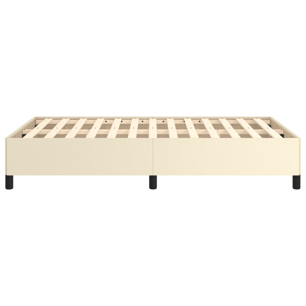 Bedframe kunstleer crèmekleurig 120x200 cm is nu te koop bij PeponiXL, paradijselijk wonen!