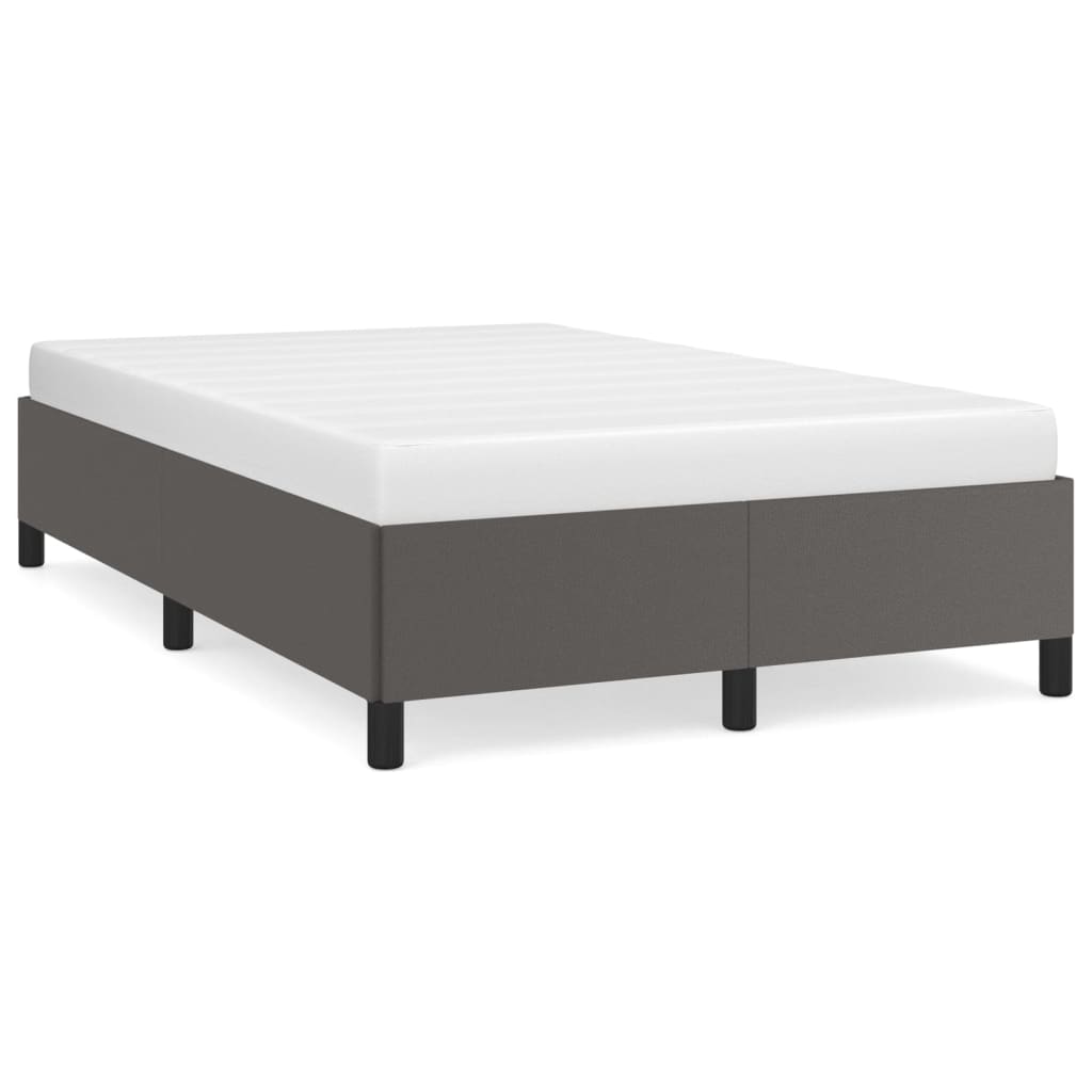 Bedframe kunstleer grijs 120x200 cm is nu te koop bij PeponiXL, paradijselijk wonen!