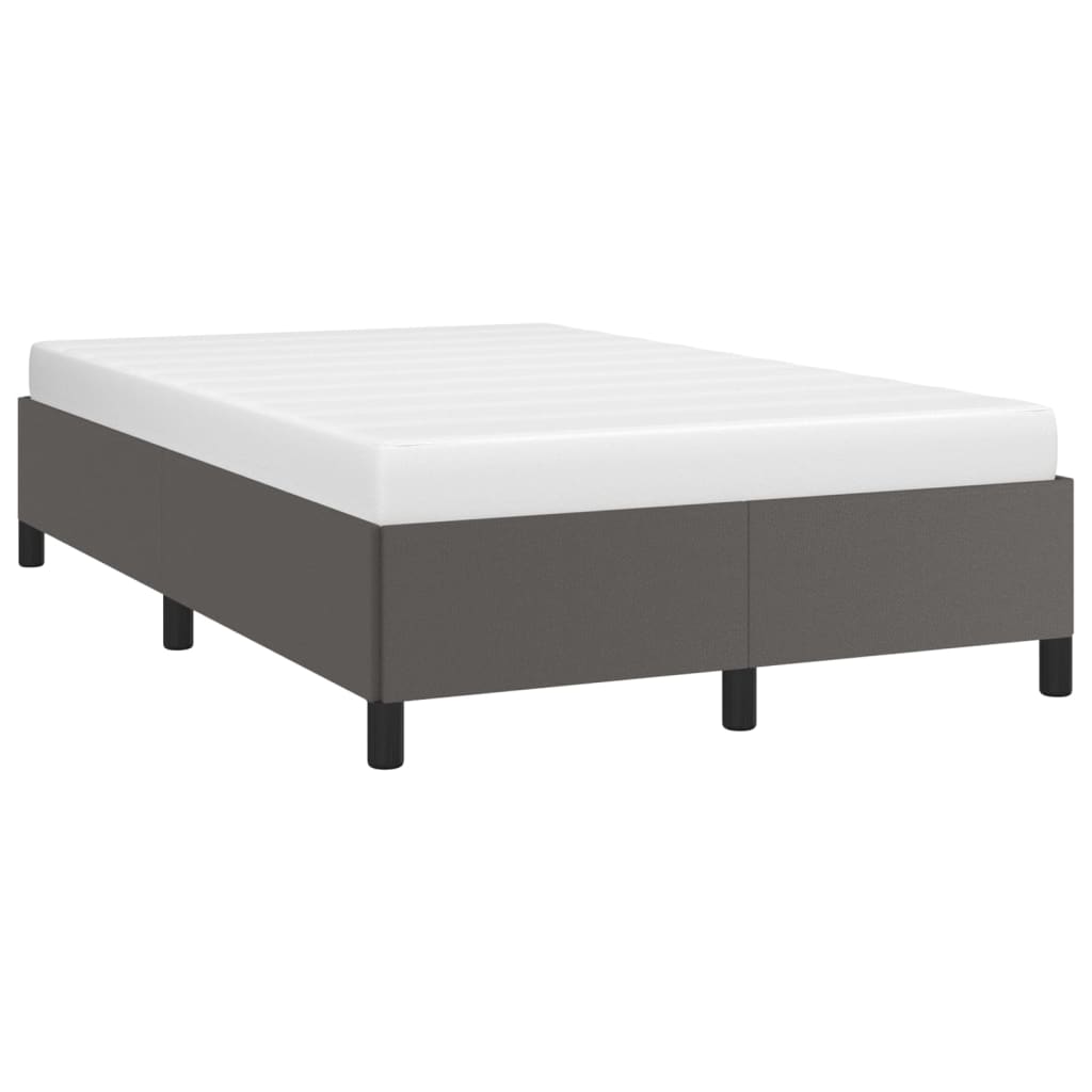 Bedframe kunstleer grijs 120x200 cm is nu te koop bij PeponiXL, paradijselijk wonen!