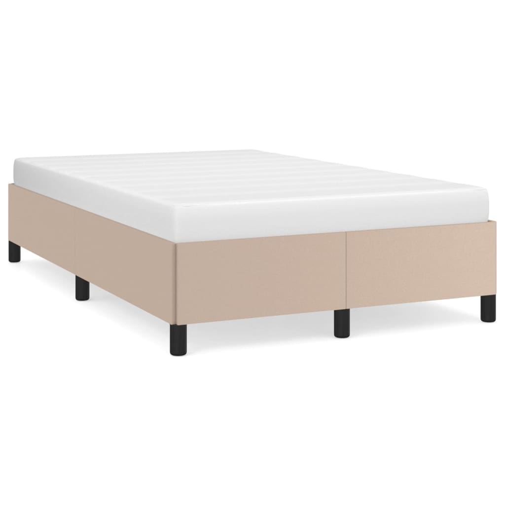 Bedframe kunstleer cappuccinokleurig 120x200 cm is nu te koop bij PeponiXL, paradijselijk wonen!