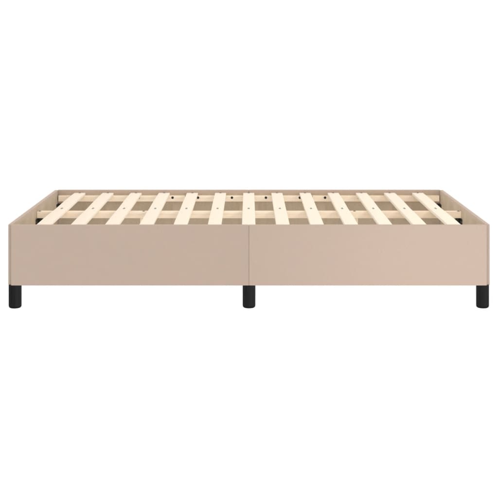 Bedframe kunstleer cappuccinokleurig 120x200 cm is nu te koop bij PeponiXL, paradijselijk wonen!